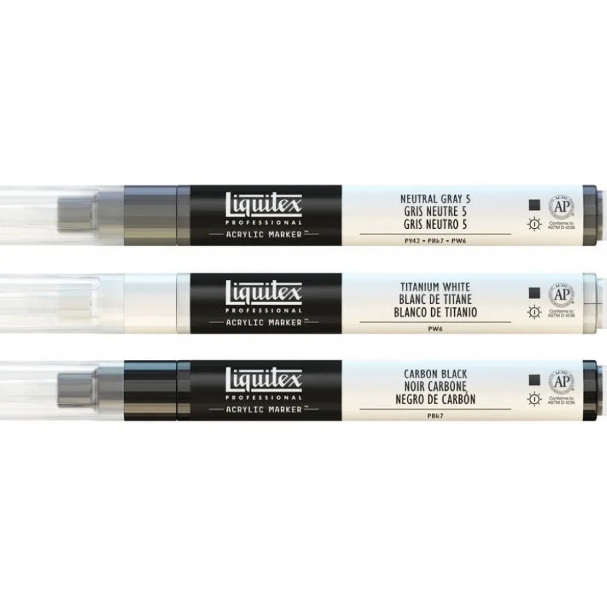 Conjunto Marcadores Acrílicos Liquitex - Cores Monocromáticas