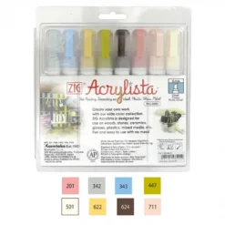 Conjunto Marcadores Acrylista Biselado ZIG