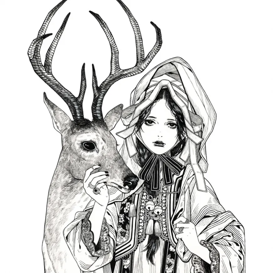 Conjunto Marcadores Básico Ilustração Inktober Zig Kuretake
