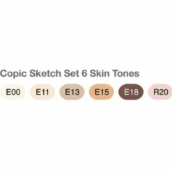 Conjunto Marcadores Copic Sketch Theme - Tons de Pele