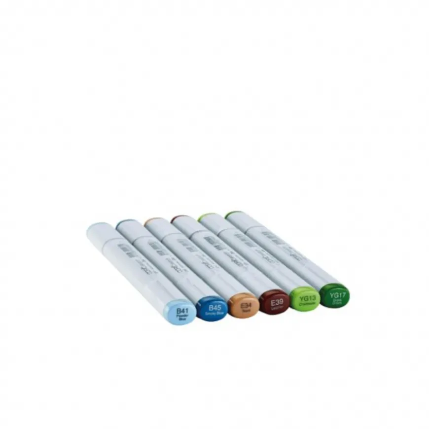 Conjunto Marcadores Copic Sketch - Cores Terra Essenciais