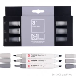Conjunto Marcadores Cores Neutras Pantone Talens