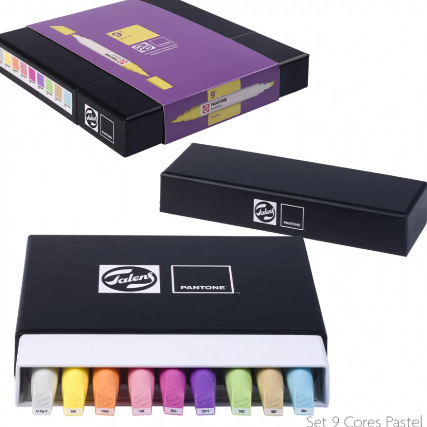 Conjunto Marcadores Cores Temáticas Pantone Talens