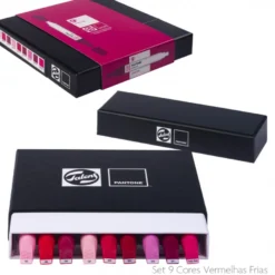 Conjunto Marcadores Cores Vermelhas Pantone Talens