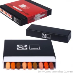 Conjunto Marcadores Cores Vermelhas Pantone Talens