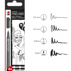 Conjunto Marcadores Fineliner Colour Marabu