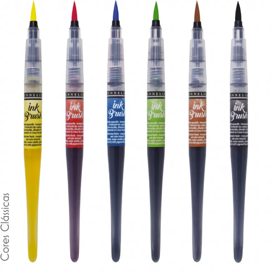 Conjunto Marcadores Ink Brush Sennelier