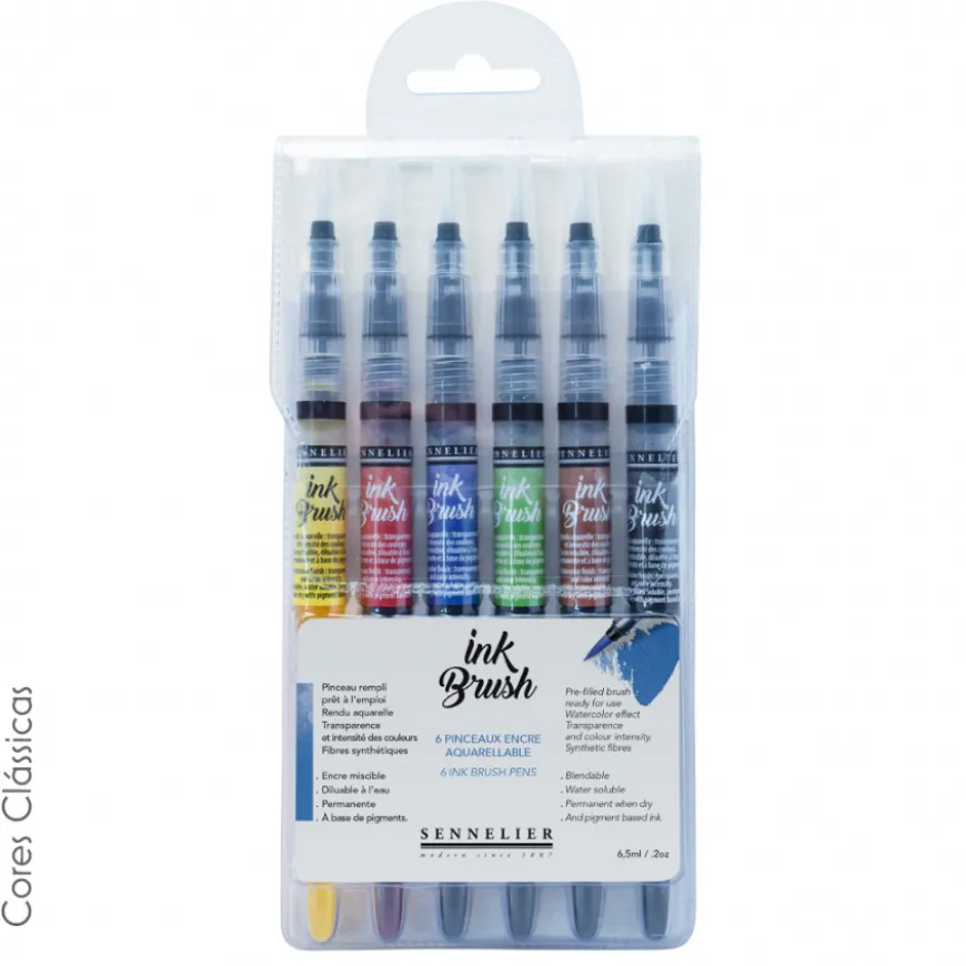 Conjunto Marcadores Ink Brush Sennelier