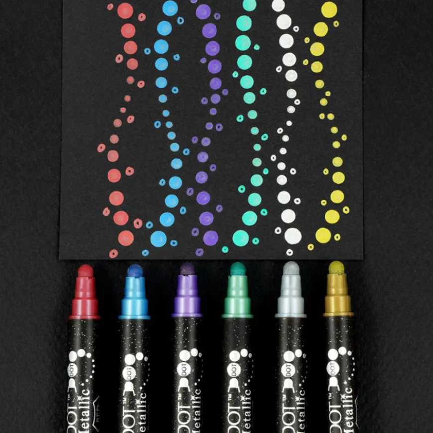 Conjunto Marcadores Metálicos Clean Color Dot Zig