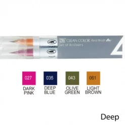 Conjunto Marcadores Pincel Clean Color Real Brush Zig