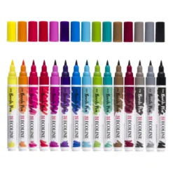 Conjunto 15 Marcadores Pincel Ecoline Talens