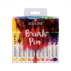 Conjunto 20 Marcadores Pincel Ecoline Talens