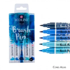 Conjunto 5 Marcadores Pincel Ecoline Talens