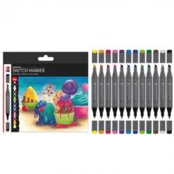 Conjunto Marcadores Sketch Graphix Marabu