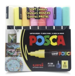 Conjunto Marcadores Soft Colors PC-5M Posca