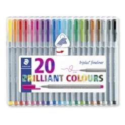 Conjunto Marcadores Triplus Fineliner Staedtler