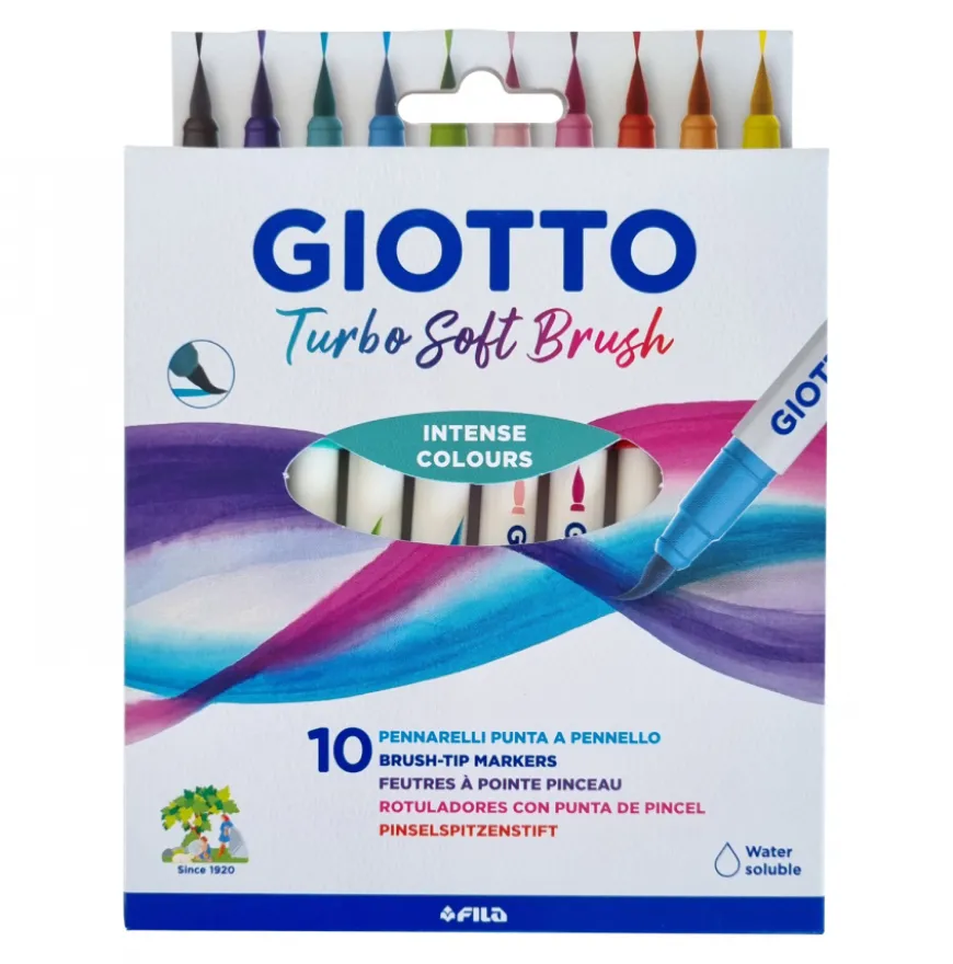 Conjunto Marcadores Turbo Soft Brush Giotto