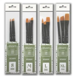 Conjunto 3 Pincéis Hobby e Manualidades Inart