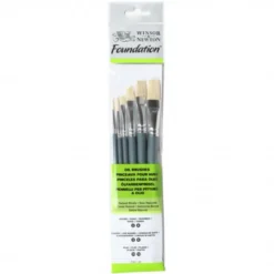Conjunto 6 Pincéis Óleo Foundation Winsor & Newton