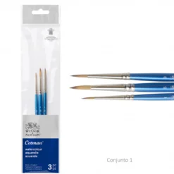 Conjunto Pincéis Redondos Aguarela Cotman Winsor & Newton