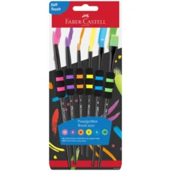 Conjunto Pincéis Soft Touch Black Faber-Castell