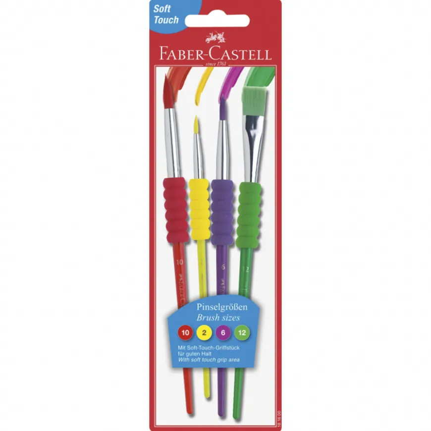 Conjunto Pincéis Soft Touch Faber-Castell