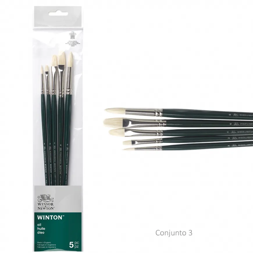 Conjunto Pincéis Sortidos Óleo Winton Winsor & Newton