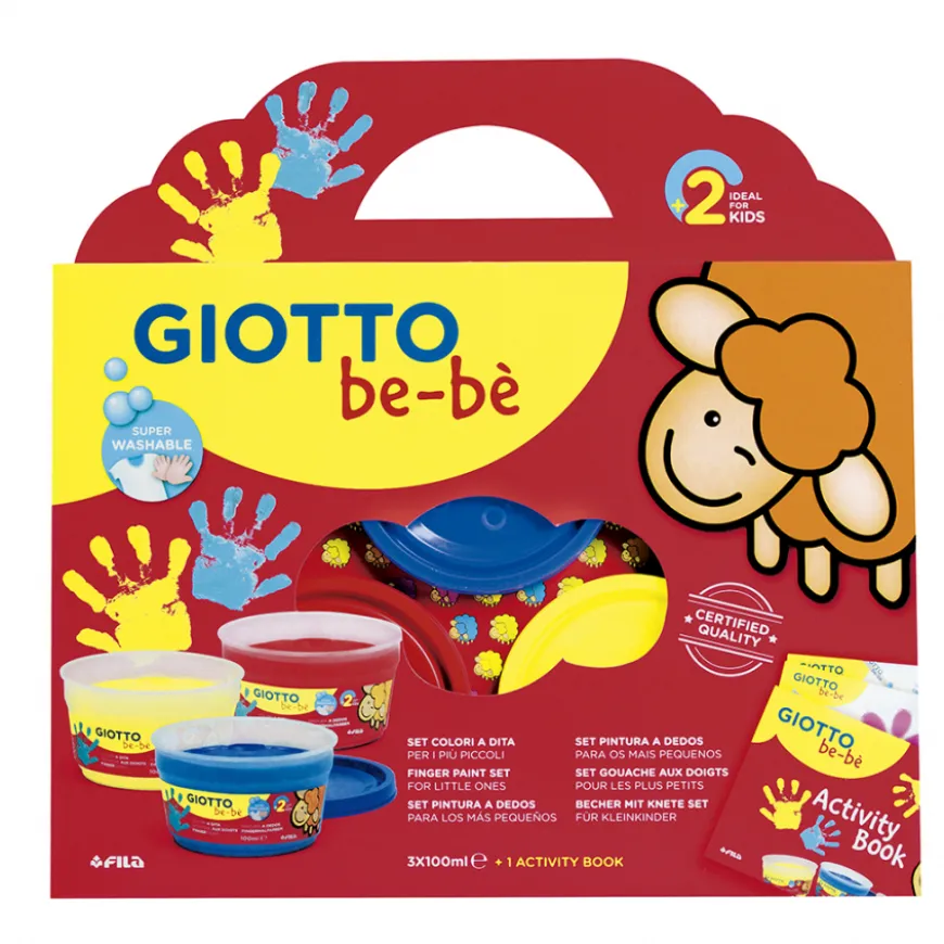 Conjunto Pintura Dedos Giotto Be-bé
