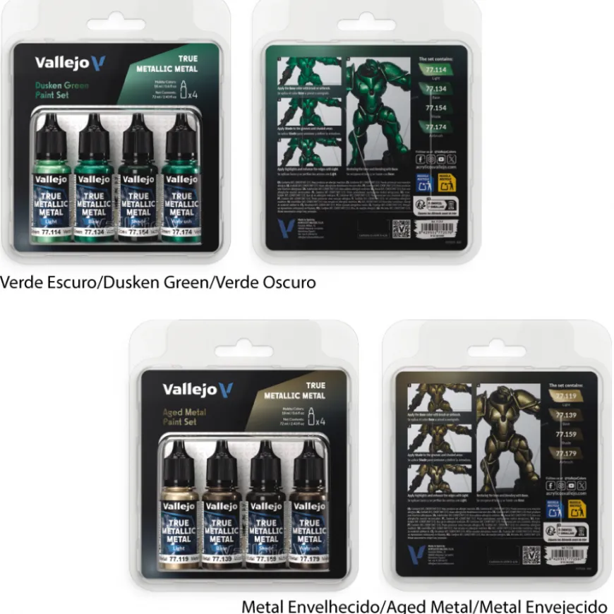 Conjuntos True Metallic Metal Vallejo