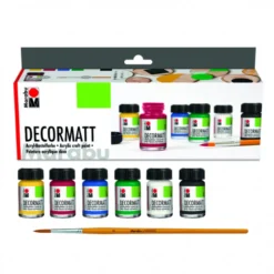 Conjunto Tinta Acrílica Decormatt Marabu