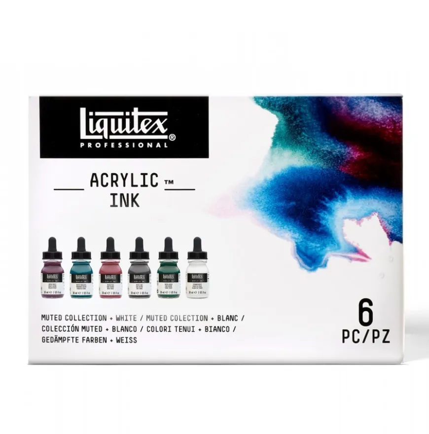 Conjunto Tinta Acrílica Muted Ink Liquitex