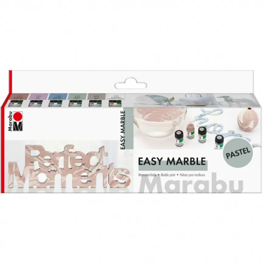Conjunto Tinta Easy Marble Marabu