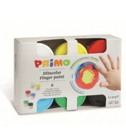 Conjunto Tinta Escolar Primo para Pintar com os Dedos