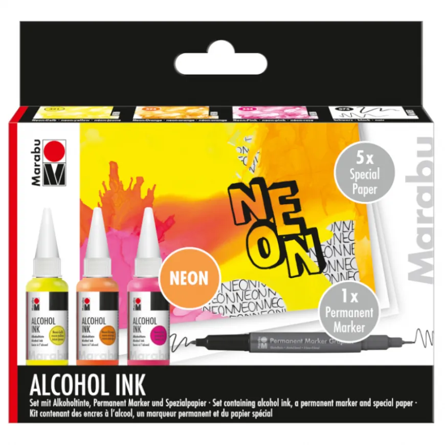 Conjunto Tintas à Base de Álcool Marabu