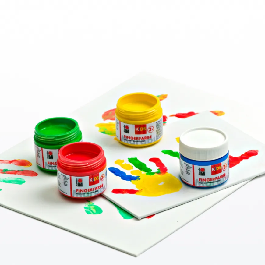Conjunto Tintas de Dedos Kids Marabu