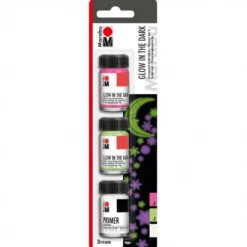 Conjunto Tintas Glow in the Dark Marabu