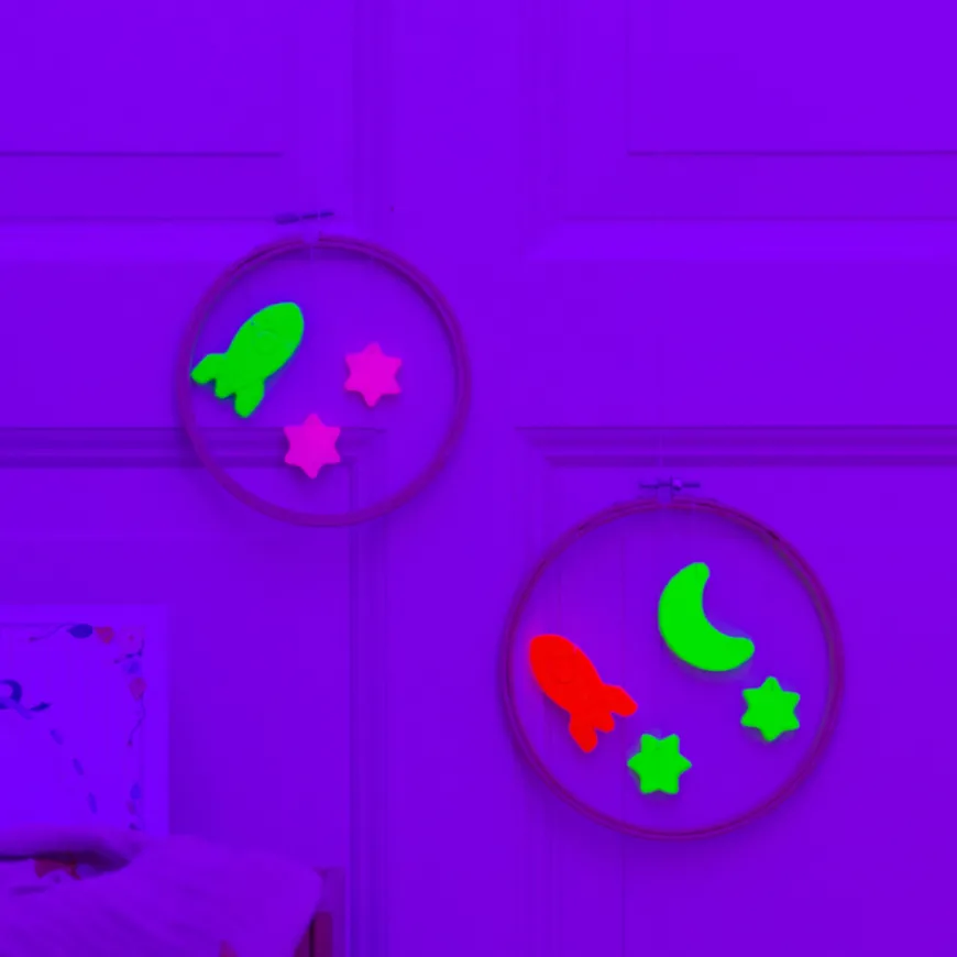 Conjunto Tintas Glow in the Dark Marabu