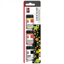 Conjunto Tintas Glow in the Dark Marabu