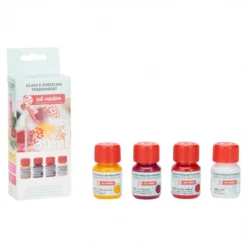 Conjunto Tinta Transparente para Vidro e Porcelana Art Creation