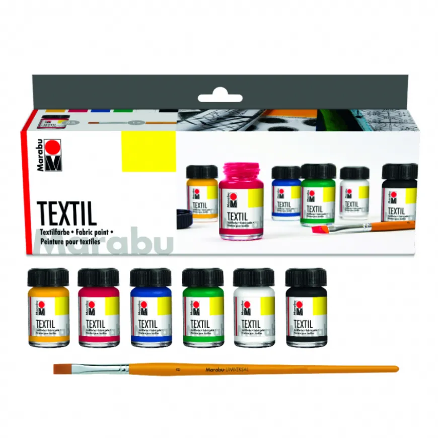 Conjunto Tinta Têxtil Marabu