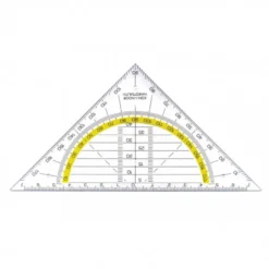 Esquadro Transparente com Escala Koh-I-Noor