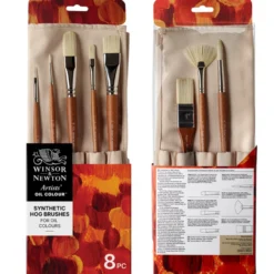 Estojo Pano Pincéis Sintéticos Óleo Artist Winsor & Newton
