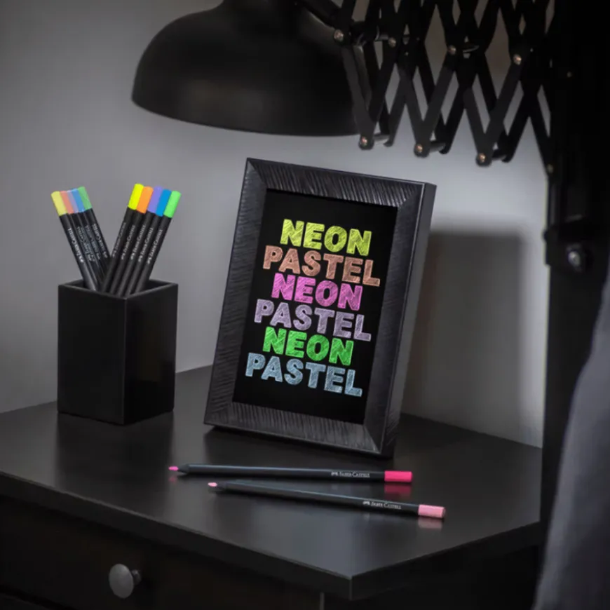 Estojo Rolo 72 lápis Black Edition Faber Castell