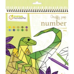Livro Colorir por Números Avenue Mandarine