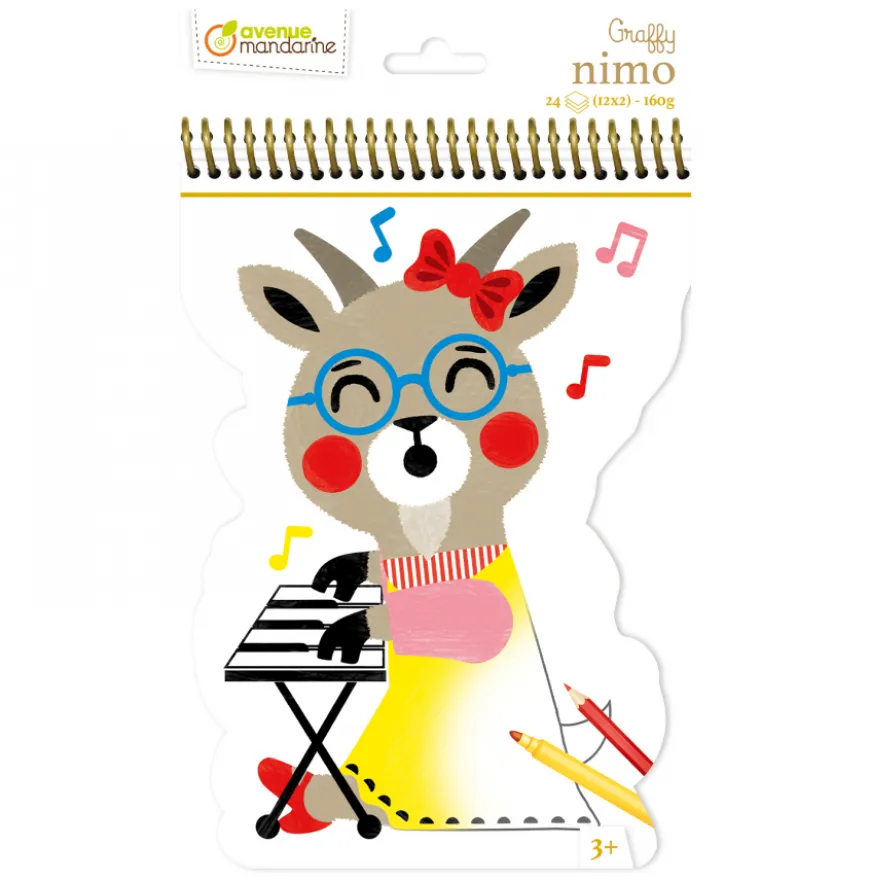 Livro Infantil para Colorir Avenue Mandarine