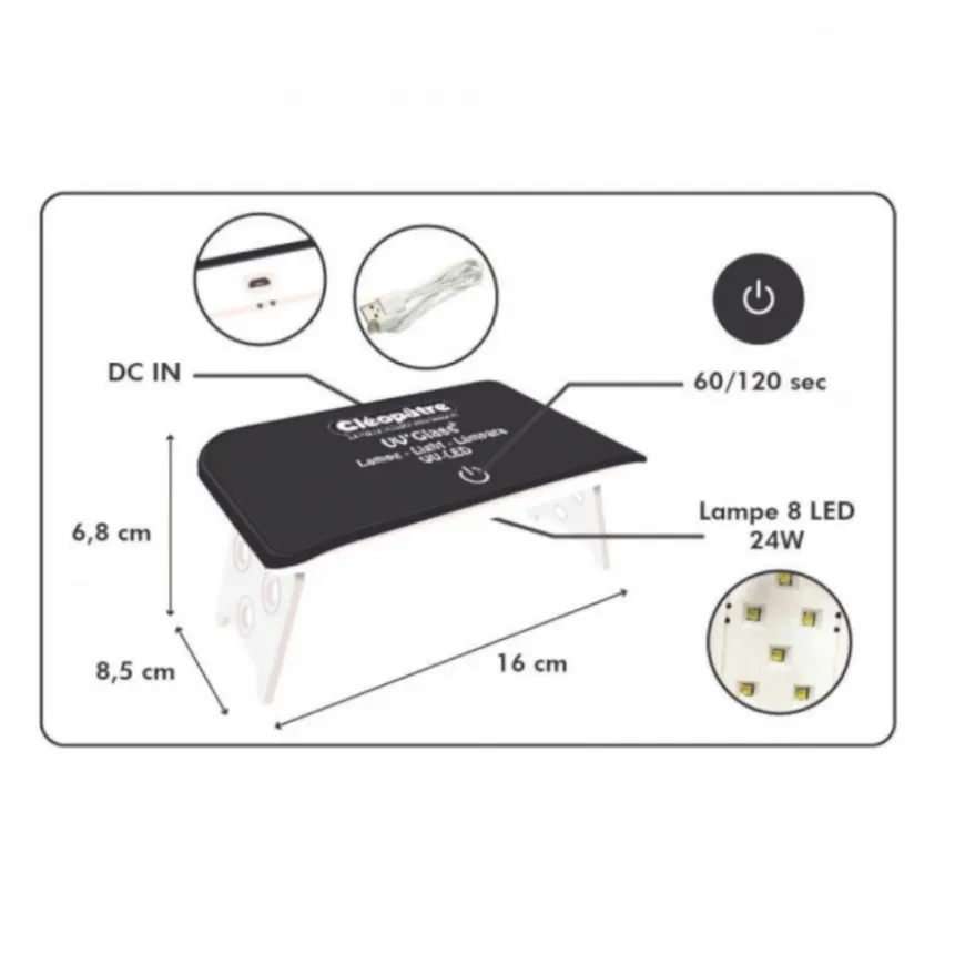 Lâmpada LED UV Cléopâtre