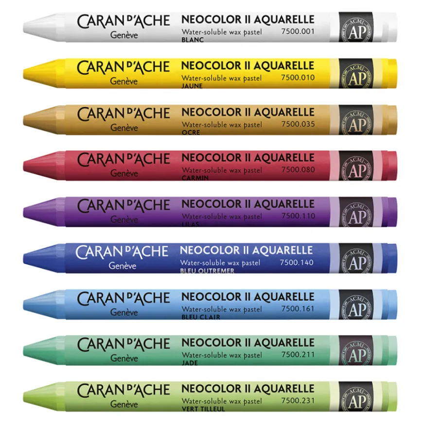 Lápis de Cera Aguarelável Neocolor II Caran D´Ache