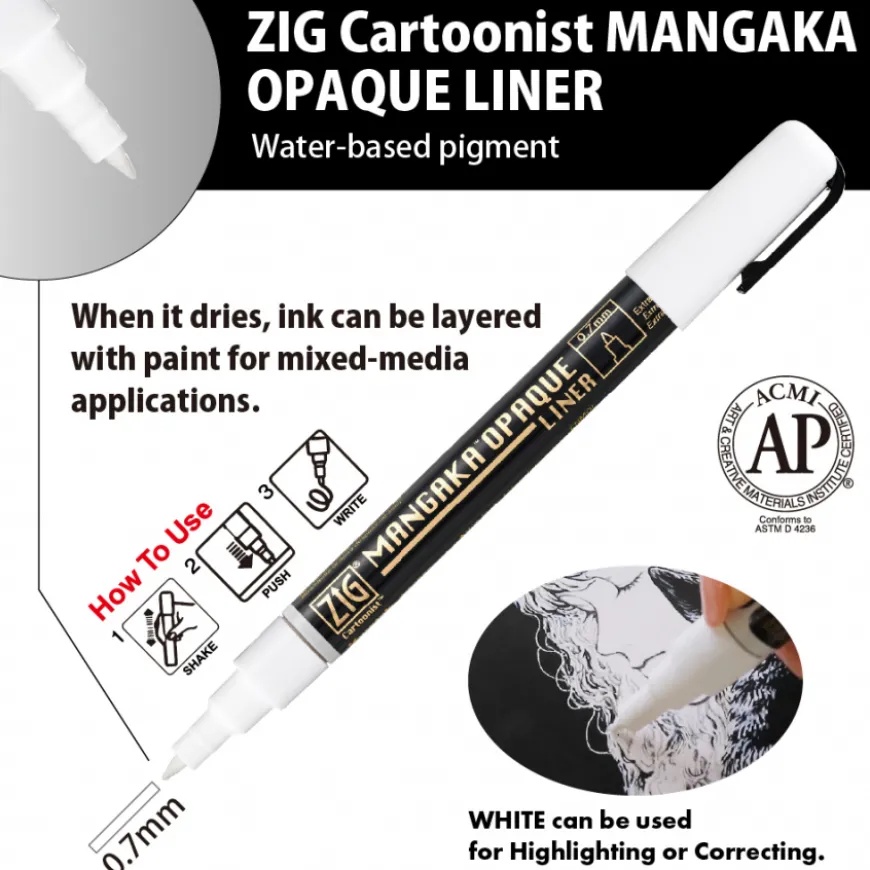 Marcador Mangaka Opaque ZIG