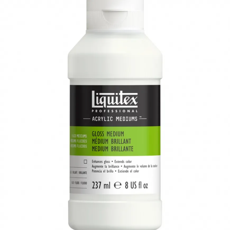 Médio e Verniz Brilhante Liquitex