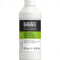 Médio e Verniz Brilhante Liquitex